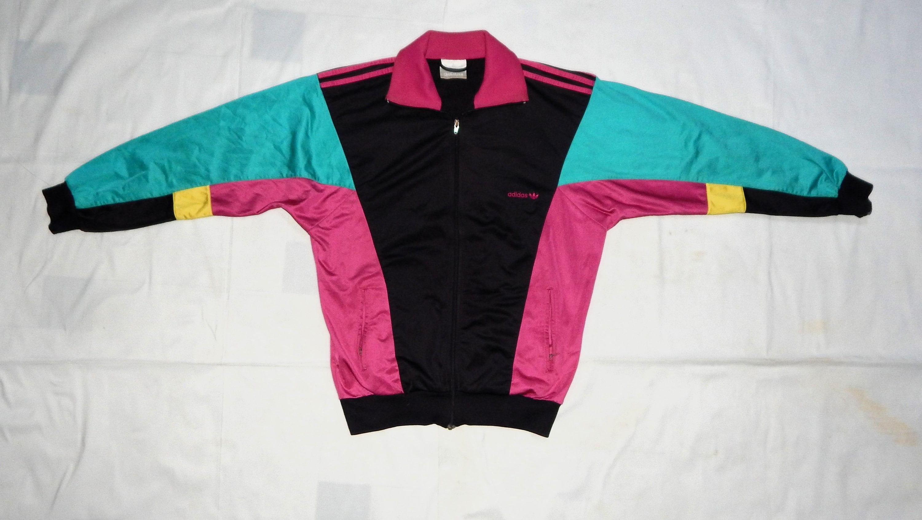 Adidas Vintage 90s Trefoil Adult's Tracksuit Top Jacket, Label Size D7 ...