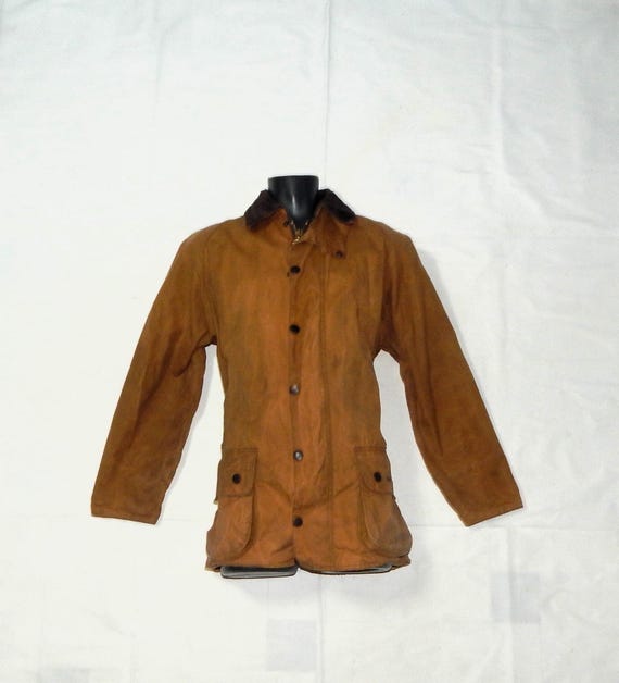 Barbour Vintage 80s Made in Original Tartan Classic Moorland 4oz 