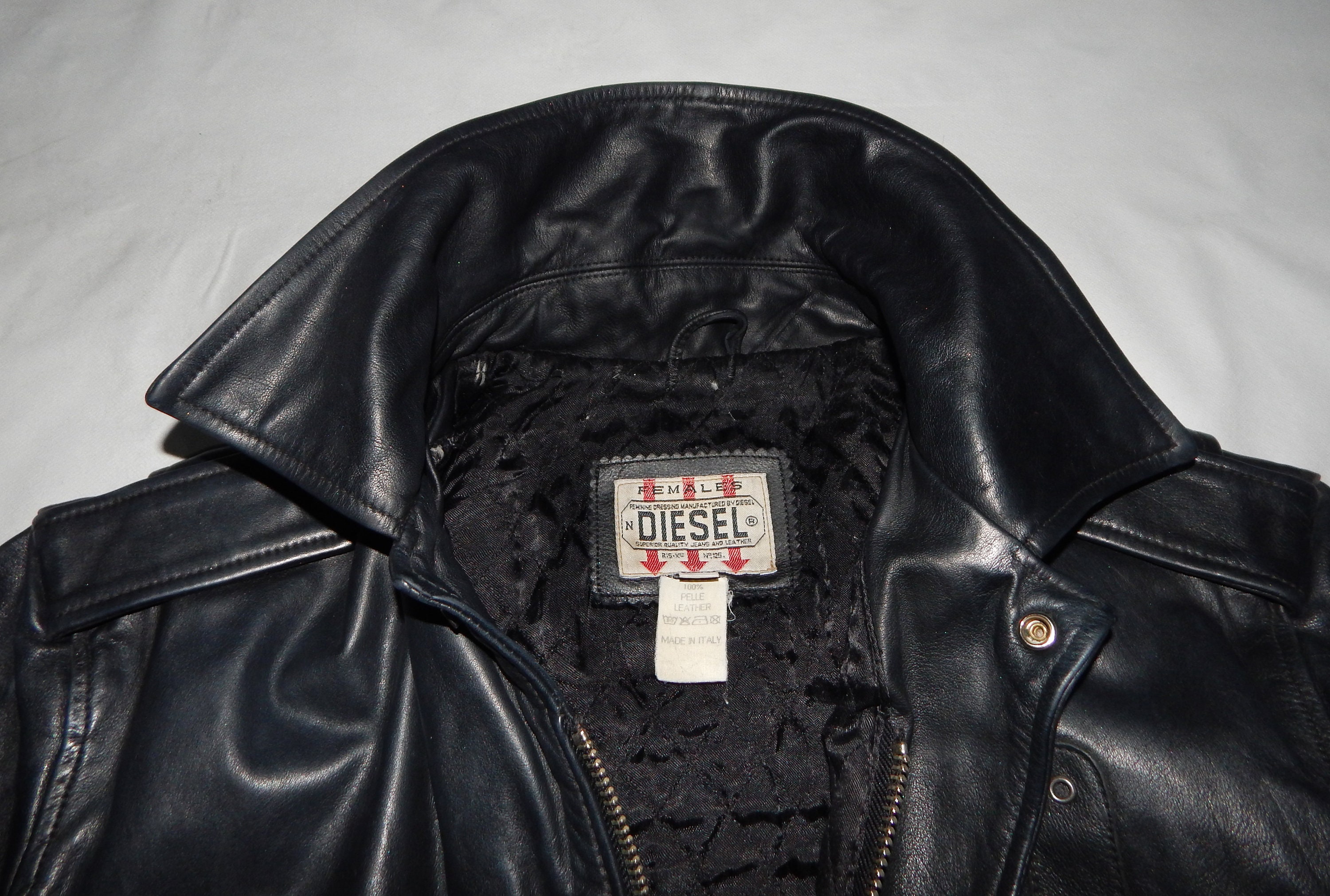 Diesel superior store leather jacket