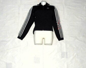 VTG 90s Adidas Jacket Full Zip Size L Antique Adidas Sports Jacket Retro Adidas Track Authentic Boho Hippie Adidas Jacket Etsy