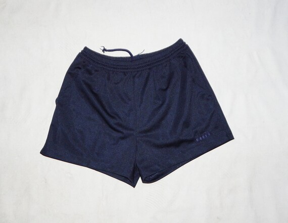 Diadora, DIADORA Vintage 90s Adults' Tennis Training Shorts. Label Size UK 10, D 50, I 50. Navy Blue