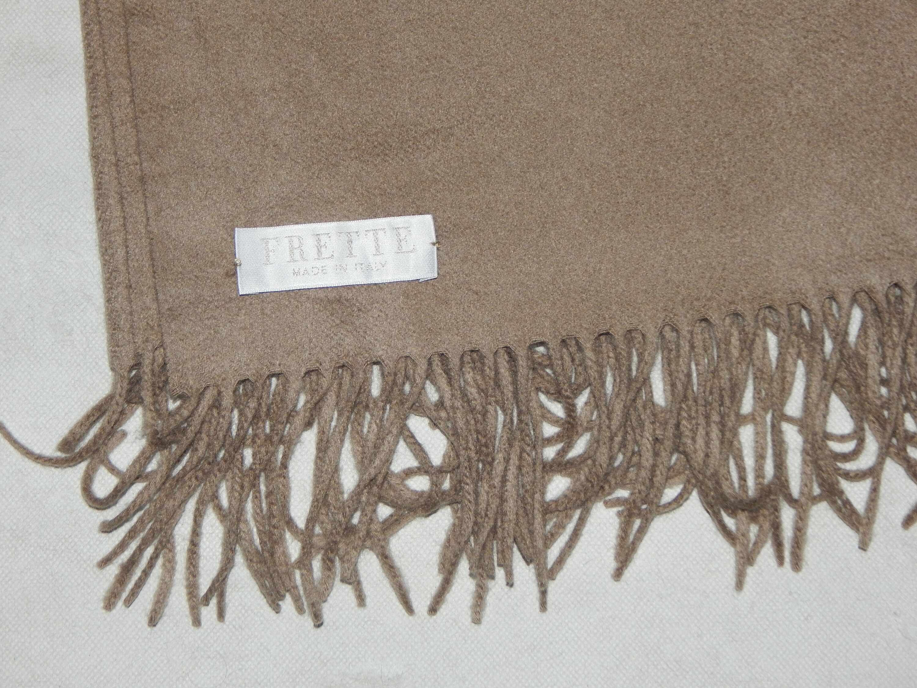 FRETTE Cashmere Italy Rare Excellent Unworn Pure Cashmere Trow Blanket Ultrasoft and Warm Plaid. Light Brown Etsy