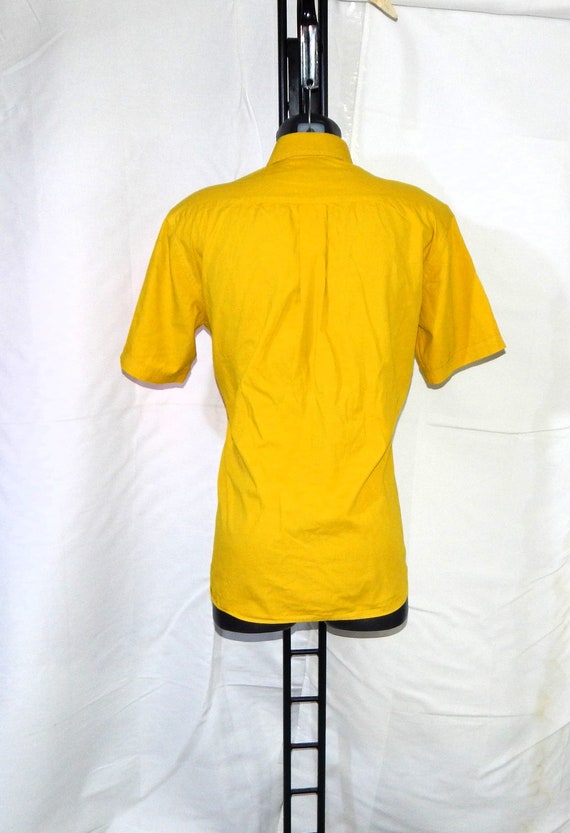 UNGARO Chemise Paris Vintage 90s 2000s Excelente camisa de algodon de manga corta para hombre. Tamano de etiqueta 40 15 5. amarilloq Etsy Mexico