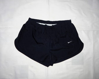 NIKE Vintage 90er/2000er Erwachsene Laufsport Shorts Shorts High Tech. Labelgröße: M. Blue Navy