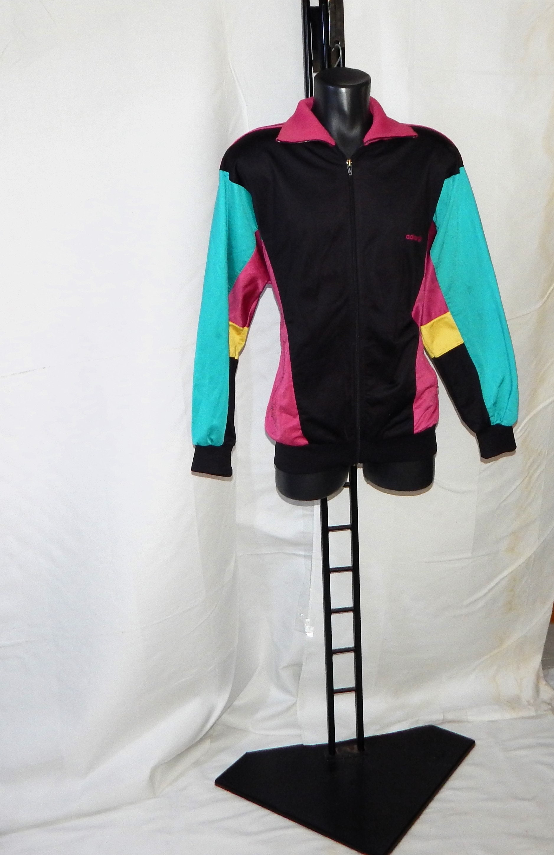 Adidas Vintage 90s Trefoil Adult's Tracksuit Top Jacket, Label