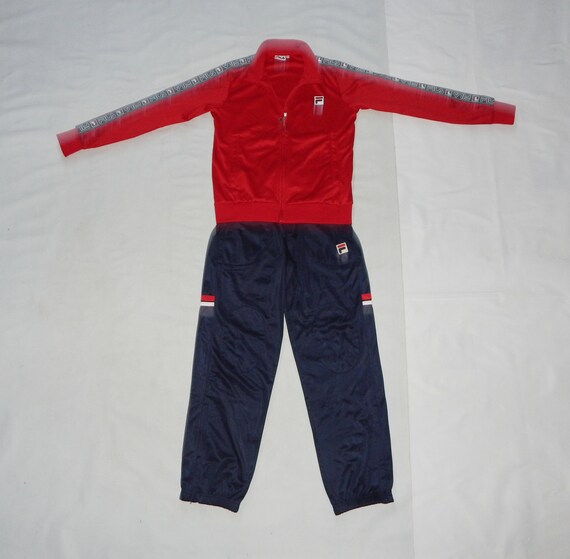 FILA Rare 90s-2000s Boy's and Girl's Tracksuit 2P… - image 5