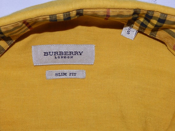 BURBERRY London Vintage Excellent Linen Men's Lon… - image 6