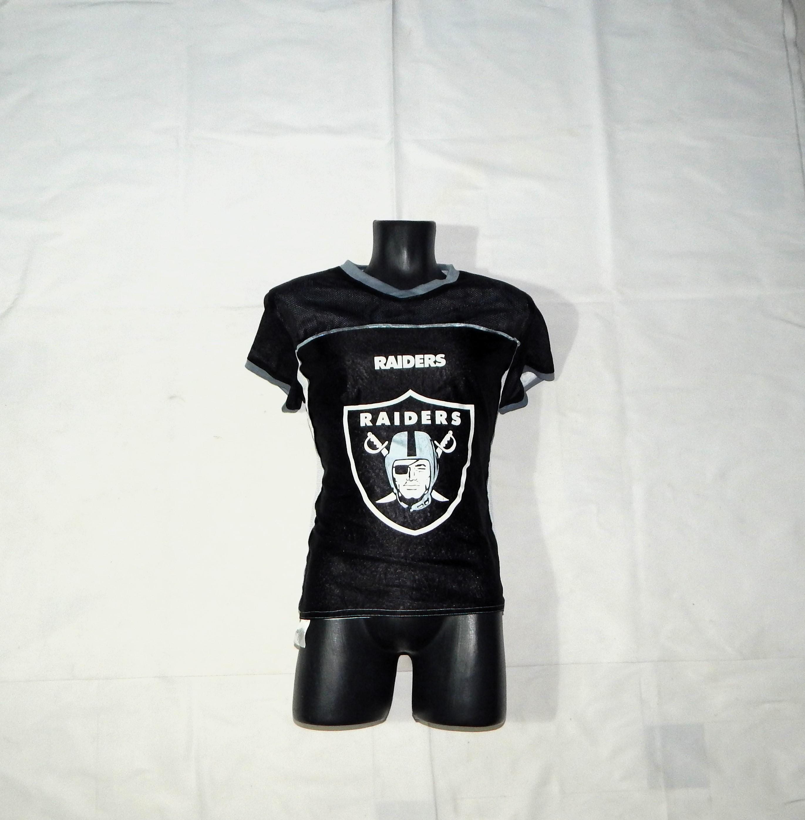 00s〜 RAIDERS ロンT NFL XL BLACK フェード◎ 雰囲気◎ Las Vegas Raiders Vintage 2000s NFL American Football Flag Play 60
