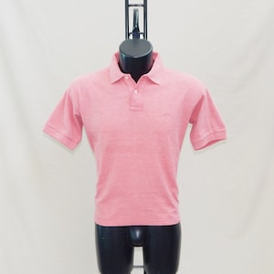 FILA Vintage 90s Excellent Men&#39;s Tennis Short Sleeves Polo Shirt . Label Size: US 36, D 46, I 46. Pink
