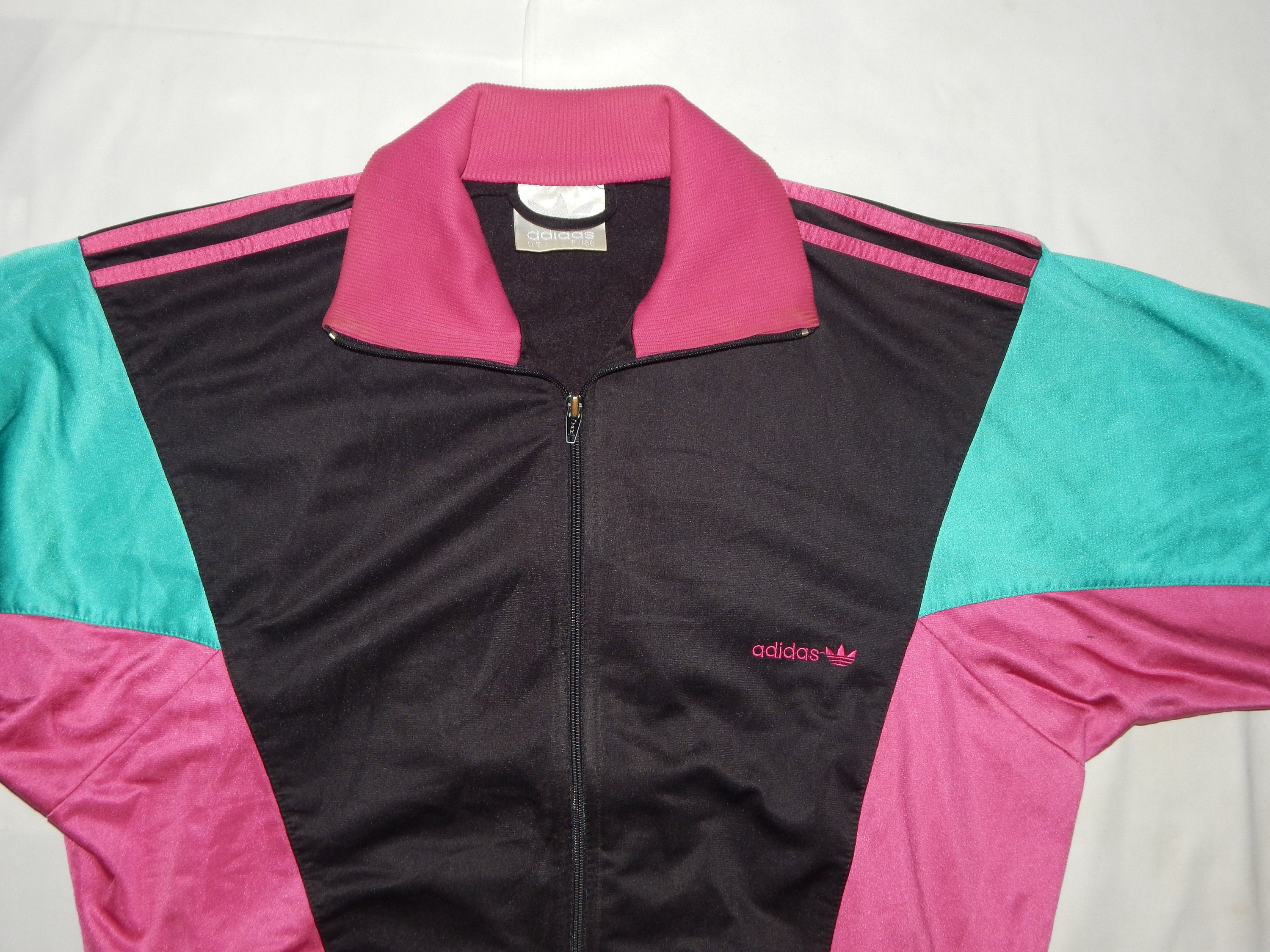 Adidas Vintage 90s Trefoil Adult's Tracksuit Top Jacket, Label Size D7 ...