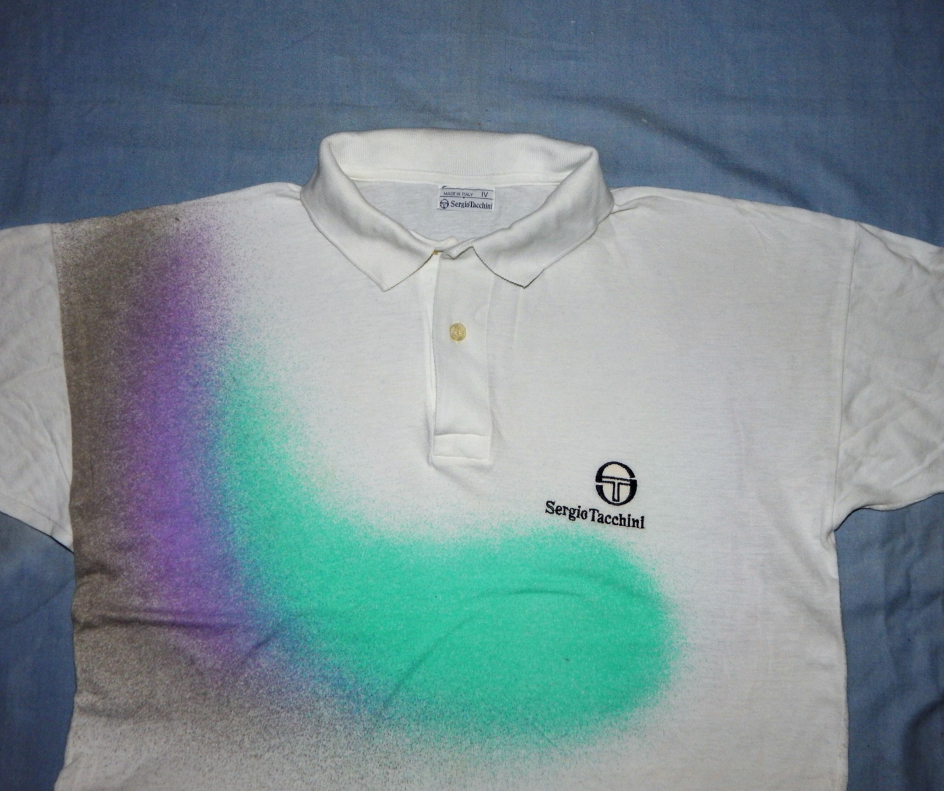 ウェア 90s sergio tacchini sampras polo shirt L Vintage 90s Sergio Tacchini Pete Sampras Tennis Polo Shirt