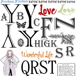 Printable letters with instant download