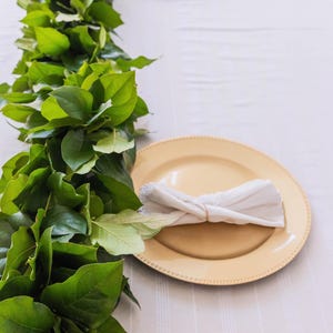 The Salal leaf. Wedding Garland, Salal, Lemon Leaf, Wedding, Real Garland, Wedding Decor, Event Decor, Faux Roses, Wedding Garland.