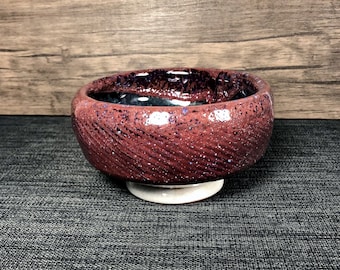 Decorative Ceramic Bowl, Textured Pottery Bowl