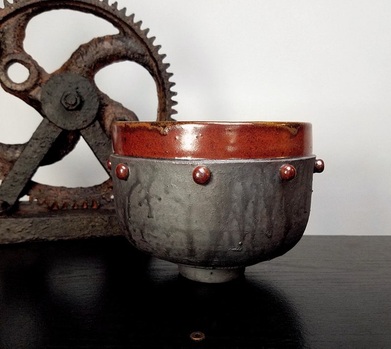 Industrial Ceramic Bowl, Handmade Pottery Bowl image 3