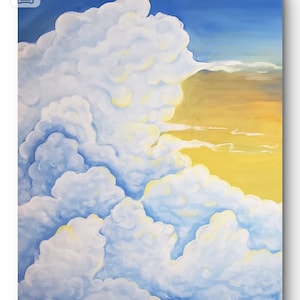 Morning Cloudscape 1- ORIGINAL Acrylic Painting (22x28)
