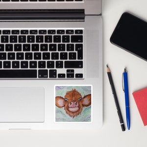 Moo Moo Cow Sticker- Bubble-free stickers