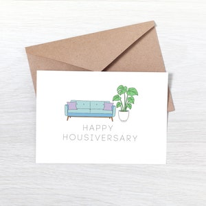 Happy Home Anniversary Card Realtor to Client, Housiversary Real Estate Agent Cards,Realtor Thank You,Canva Template Folded card