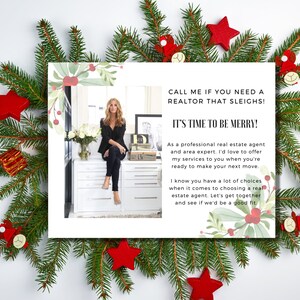 Vakantiekaart voor makelaars in onroerend goed | Kerstkaart voor makelaar in onroerend goed | Hallo buurman | Decembermarketing | Canva-sjabloon | Landbouw