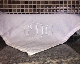 Monogrammed (First, Last, Middle Initial) Bread Basket Cloth