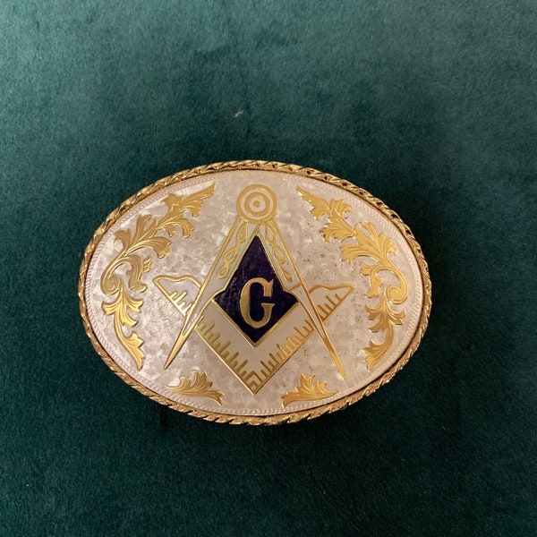 Masonic belt buckle