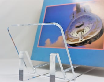 Modern Tabletop Vinyl LP Record Album Stand Holder Acrylic