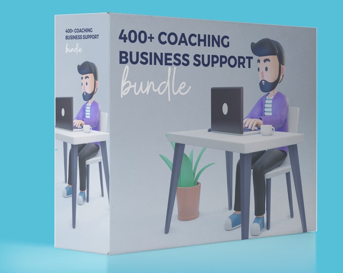 400+ Coaching Bundle | Essential Canva Bundle, Social Media Designs, Email Scripts | Business and Discovery Call Planner