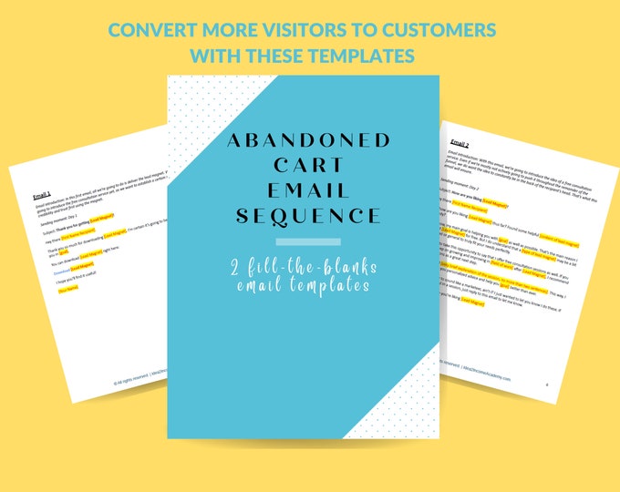 Abandoned cart email Script | Email Marketing for Shopify and e-commerce stores | Done-for-you email templates