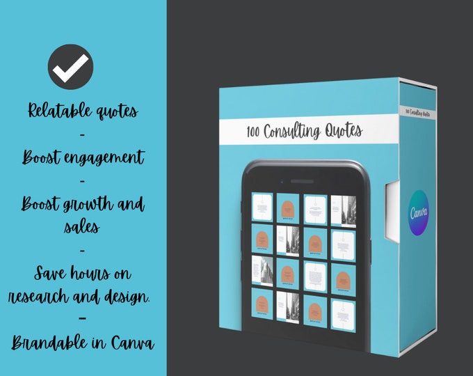 100 predesigned consulting questions | Editable in Canva | Build Engagement on Instagram