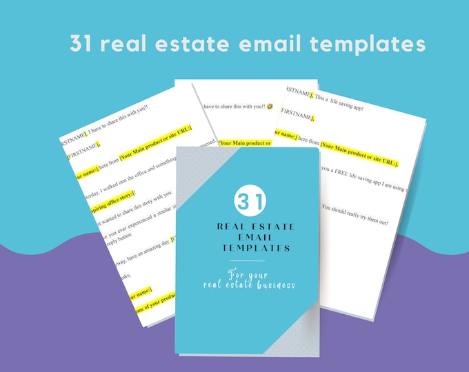 31 Real Estate scripts | Buyer and Seller Email sequence | Re-engagement email scripts.