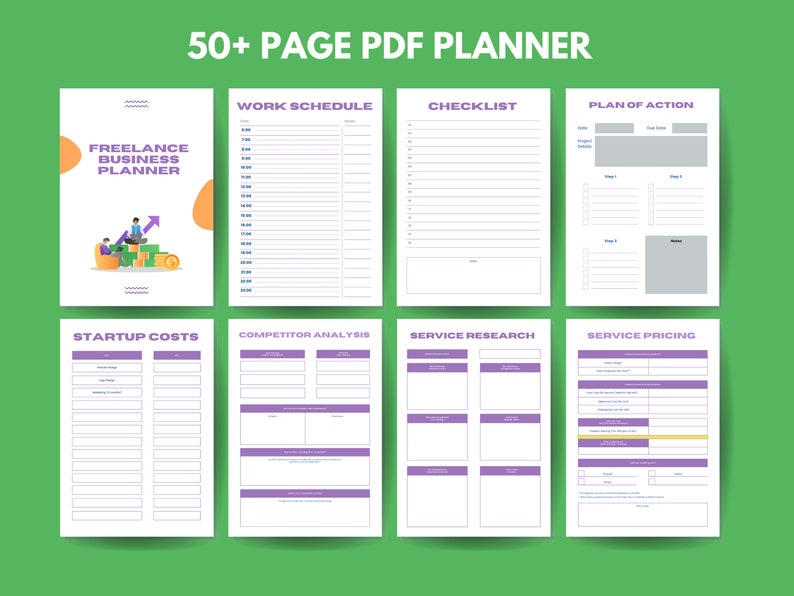 Plan Your Freelancer Business 50 Pages Start a Profitable Freelance
