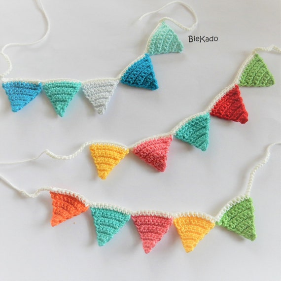 Betere Crochet mini garland | Etsy KC-11
