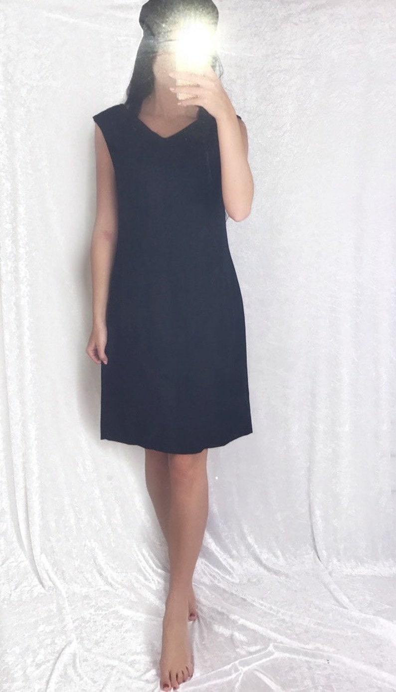 black summer mini dress