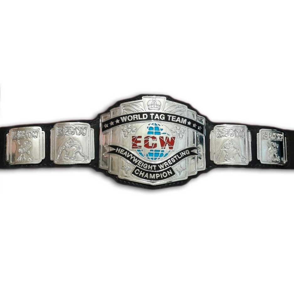 ECW Classic Tag Team Championship Title Belt Model Black Metal Etsy