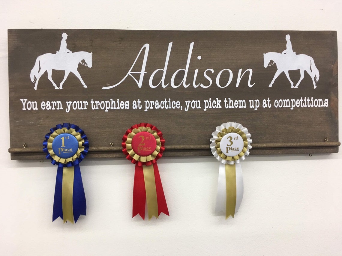Horse Ribbon Display/Horse Award Display/Award Ribbon Etsy