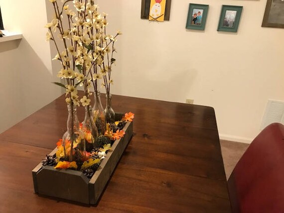 Wood Box Centerpiece Large Shelf Box Display Box Wood Etsy