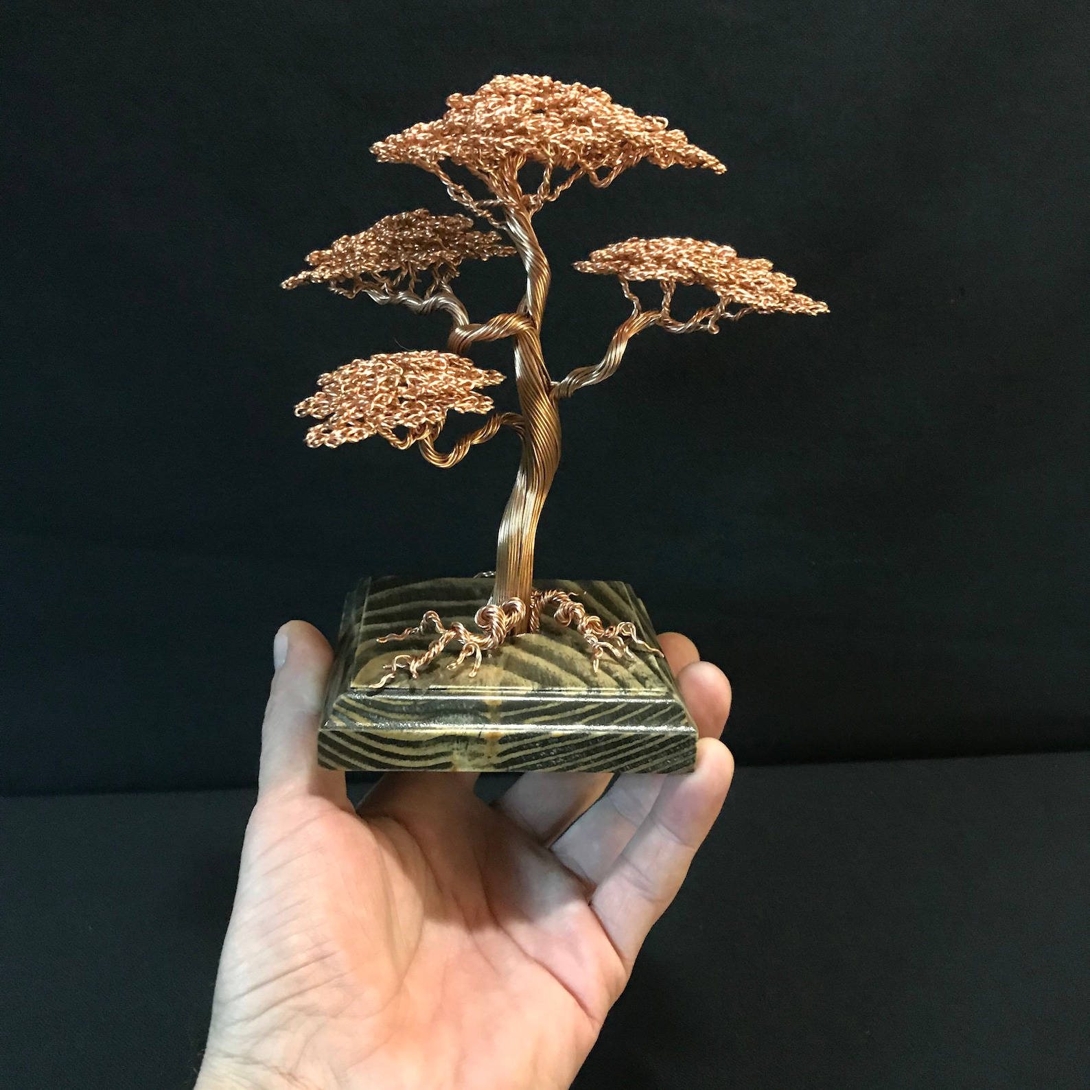 Bonsai TreeBonsai Wire Tree SculptureCopper SculptureCopper Etsy