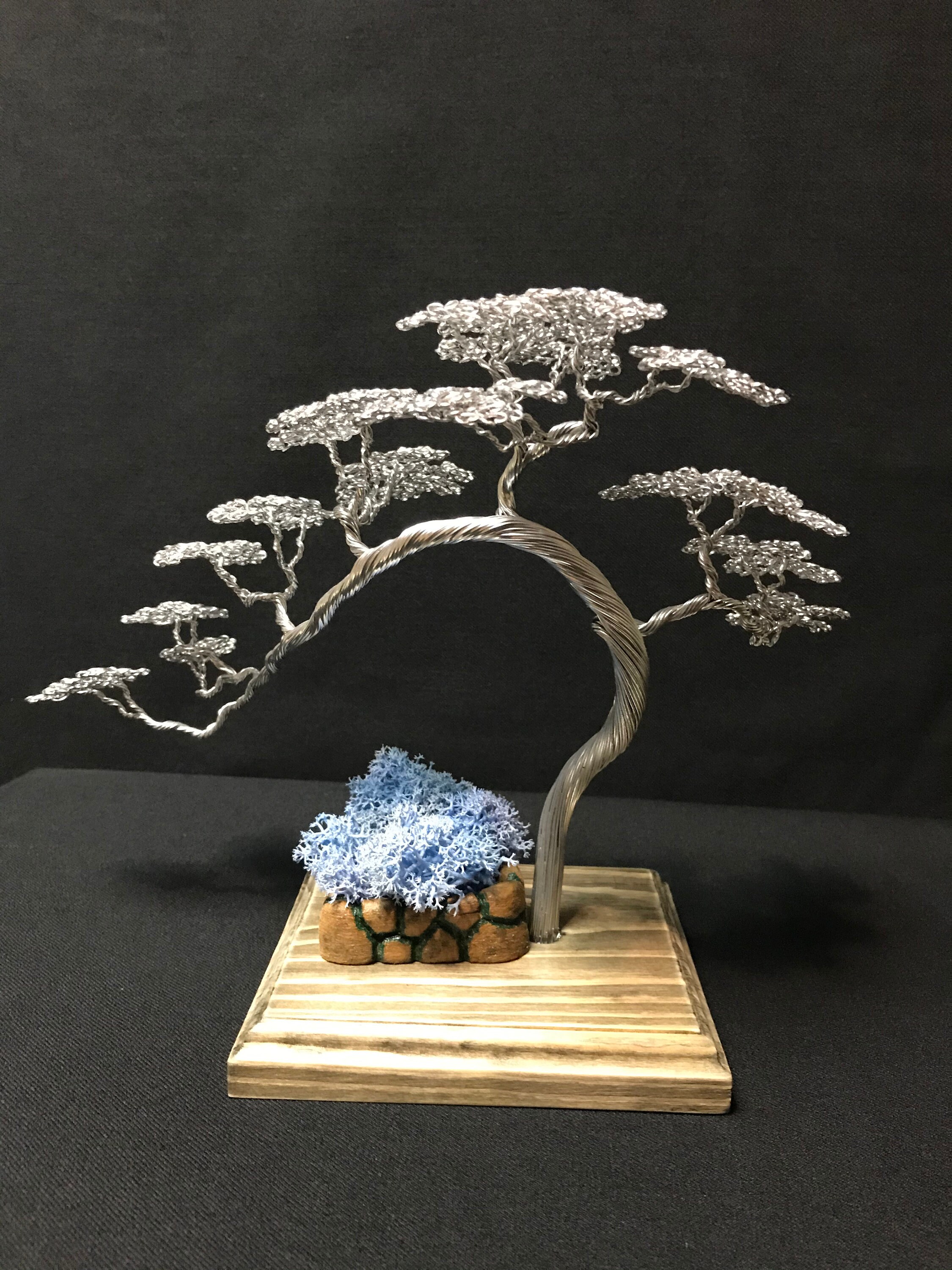 Bonsai Baum Draht Baum Kupfer Baum Draht Baum Skulptur Etsy