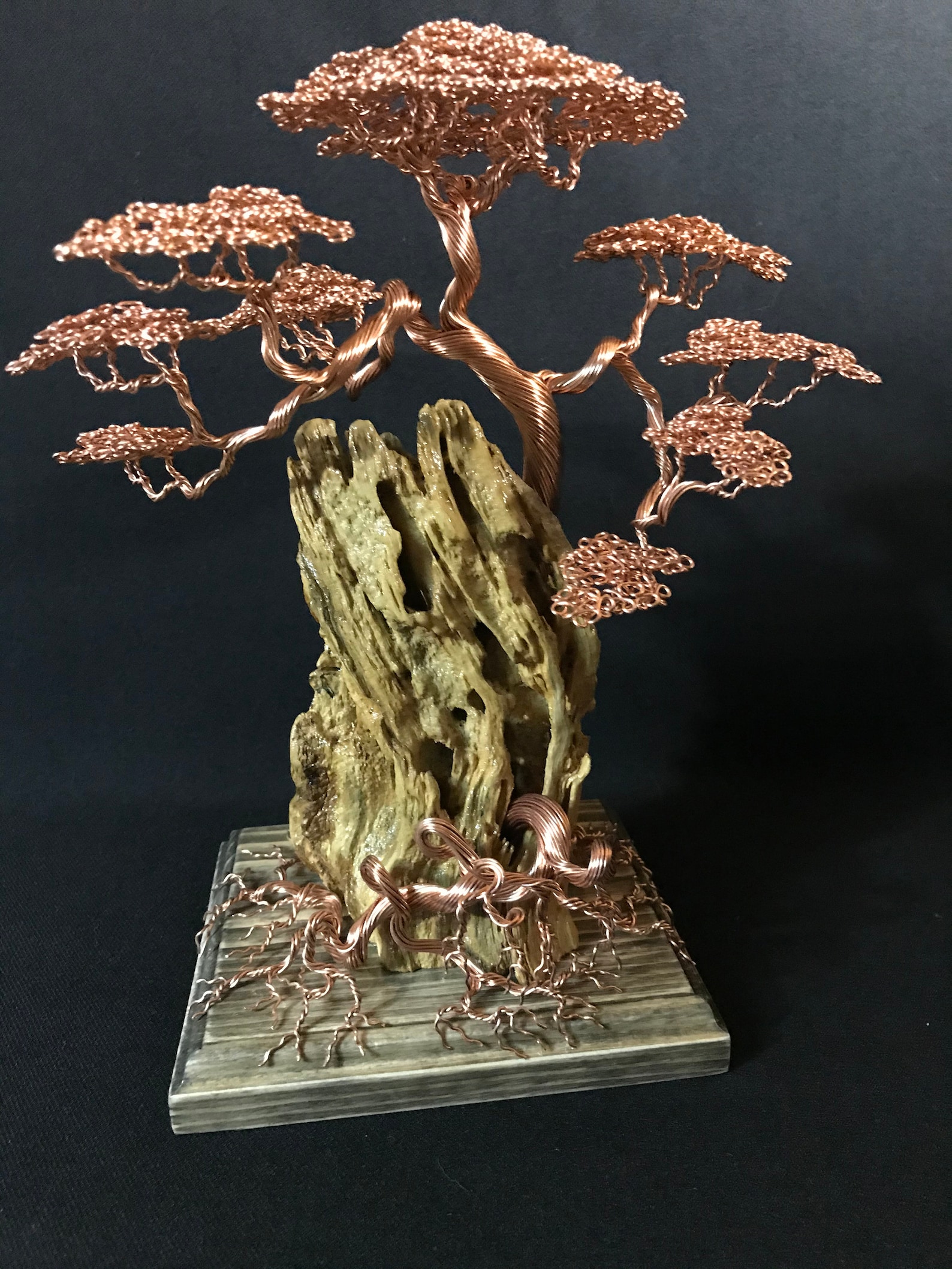 Bonsai tree Wire tree Copper tree Wire Tree Sculpture Etsy