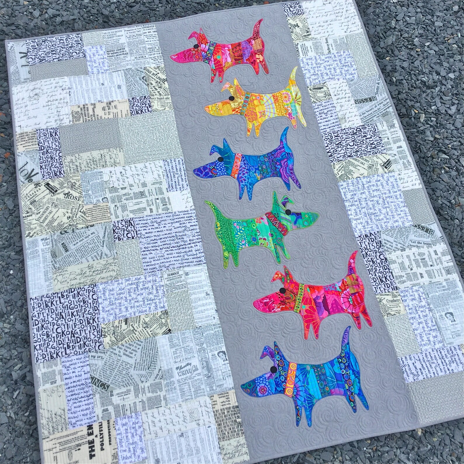 Mod Dog Quilt Pattern Etsy