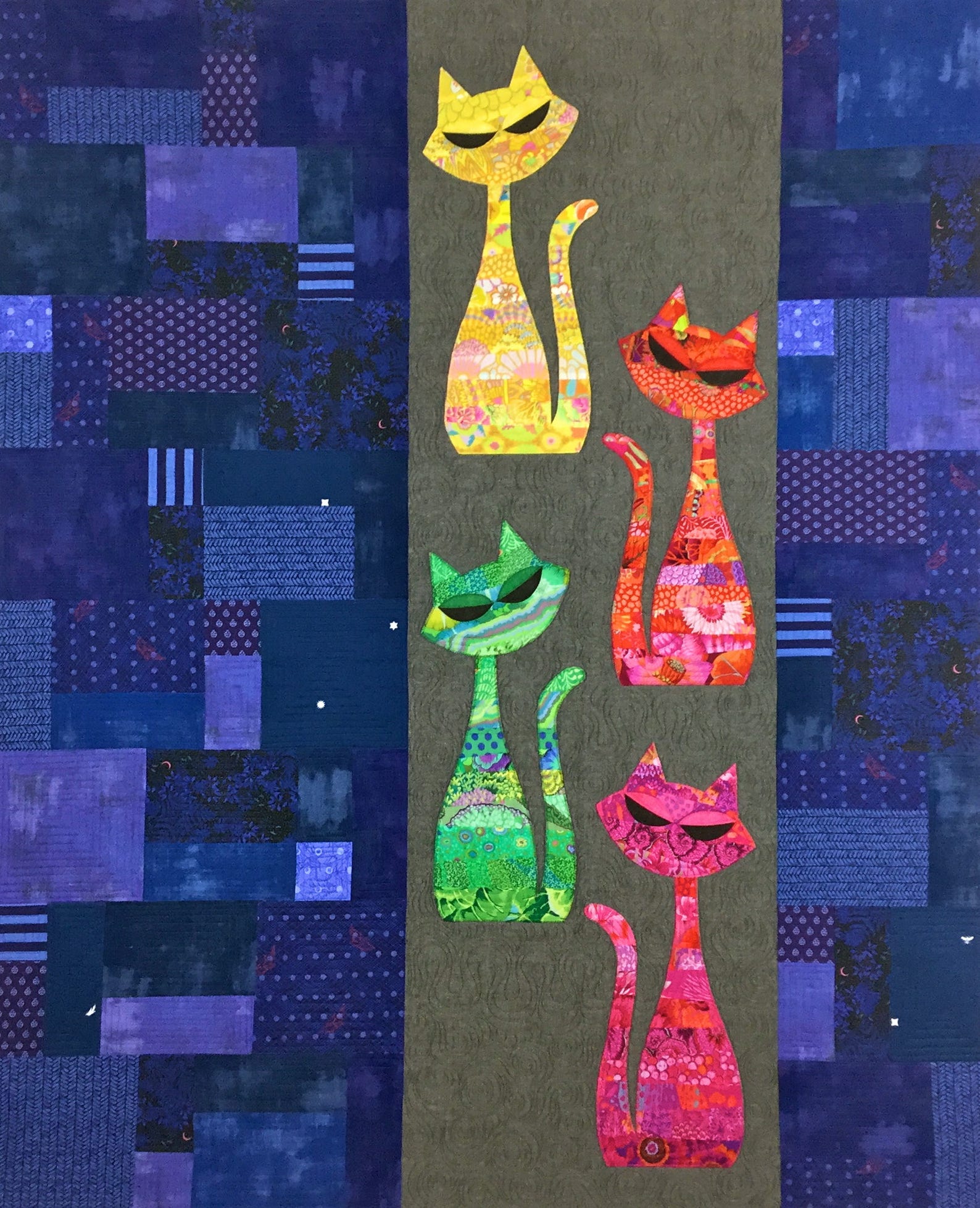 Mod Cat Quilt Pattern - Etsy