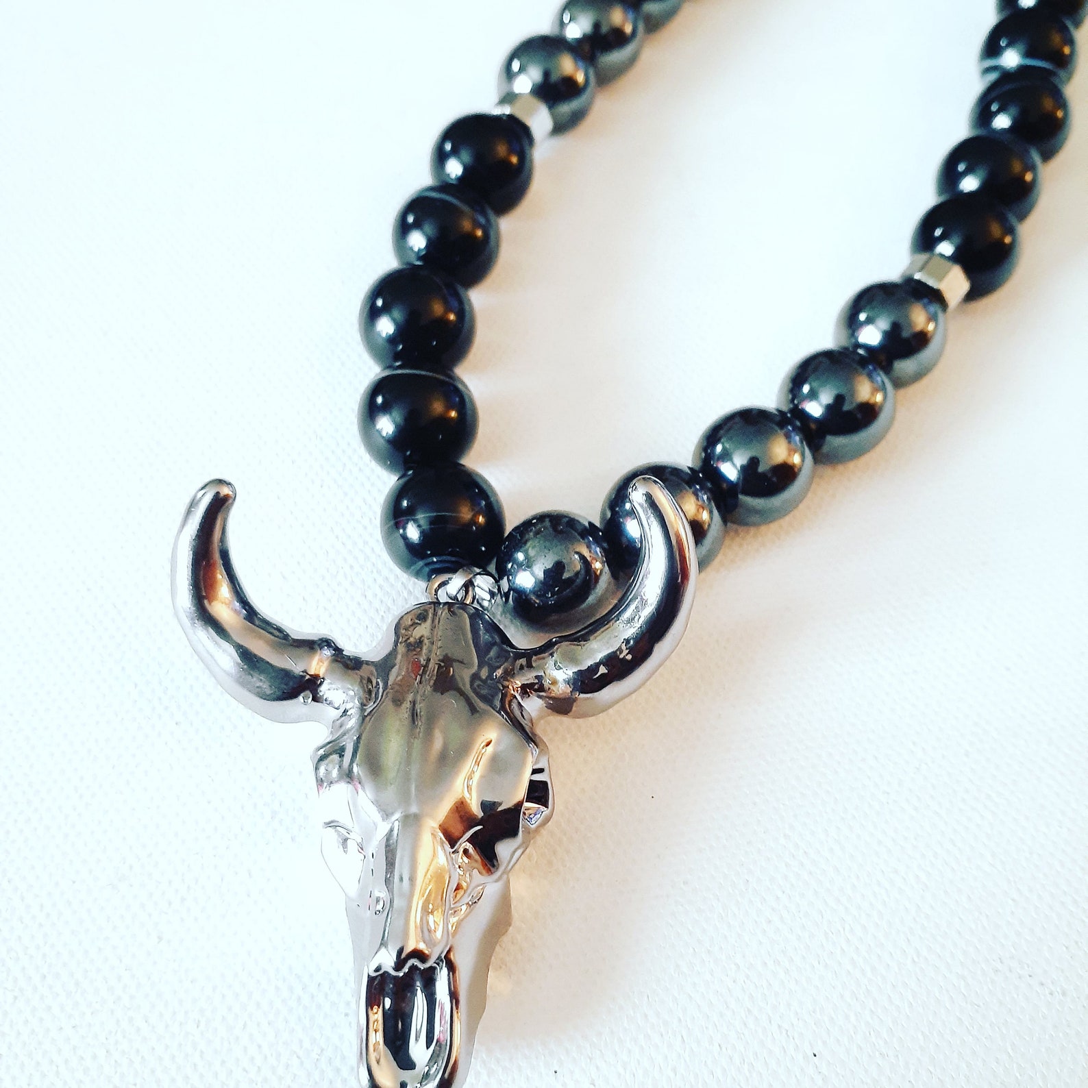 Texas Longhorn necklace Etsy