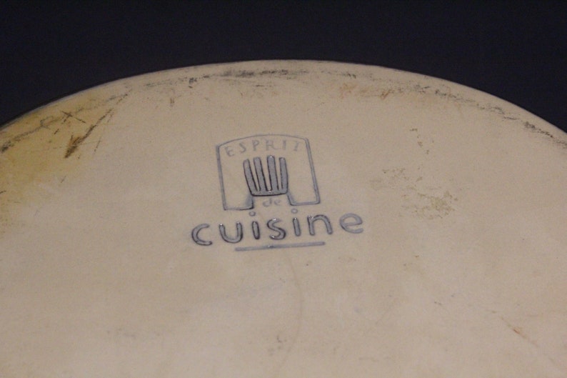 Vintage Made in France Set of 2 Earthenware Casserole Baking Dishes Esprit de France