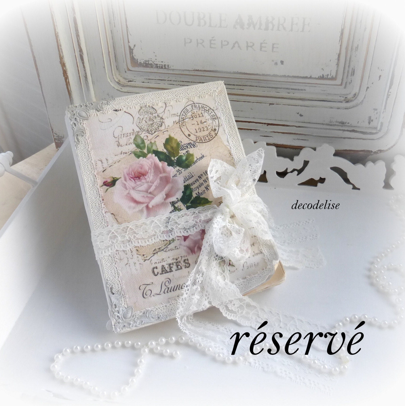 Réservé Livre Shabby/Romantique