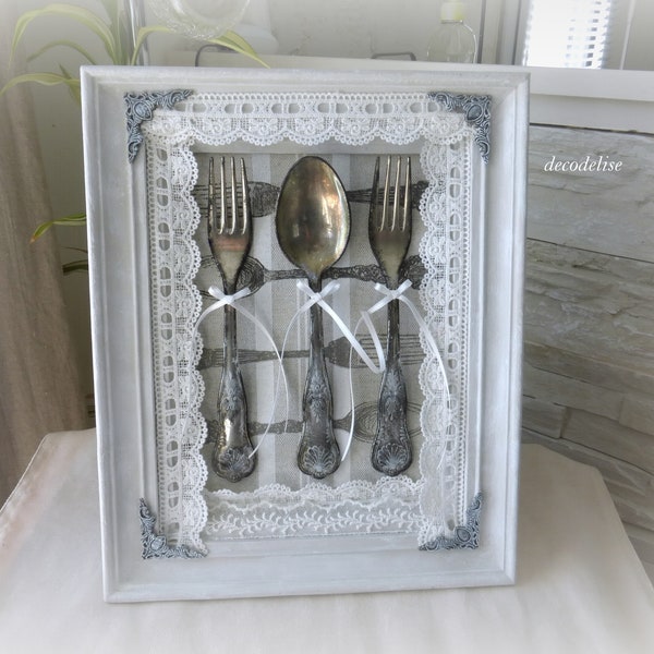 Déco cuisine, cadre couverts, cadre cuisine