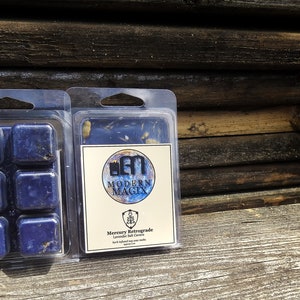 Mercury Retrograde Protection Wax Melts | Herb Dressed Wax Melt Tarts | Wiccan Ritual Pagan Witchcraft Metaphysical Supplies| Witch Kit