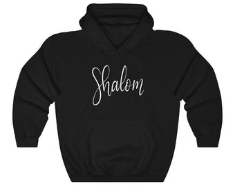 Felpa con cappuccio Shalom / Felpa Shalom / Camicia Pace / Felpa con cappuccio Cristiana / Camicia Mamma / Camicia Torah Ebraica / Maglietta Religiosa