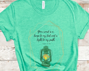 La tua parola Torah è una maglietta della lampada, la Torah è verità, camicia messianica, camicia basata sulla fede, Yeshua Yahweh YHWH, camicia cristiana, maglietta religiosa