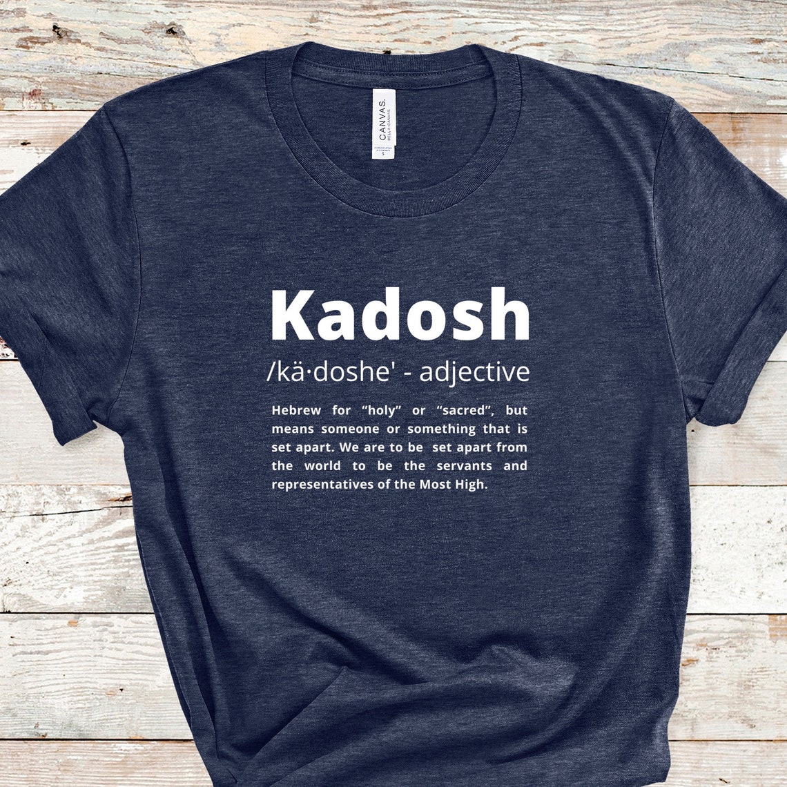 Kadosh Holy Set Apart Definition Tee Messianic Shirt Etsy