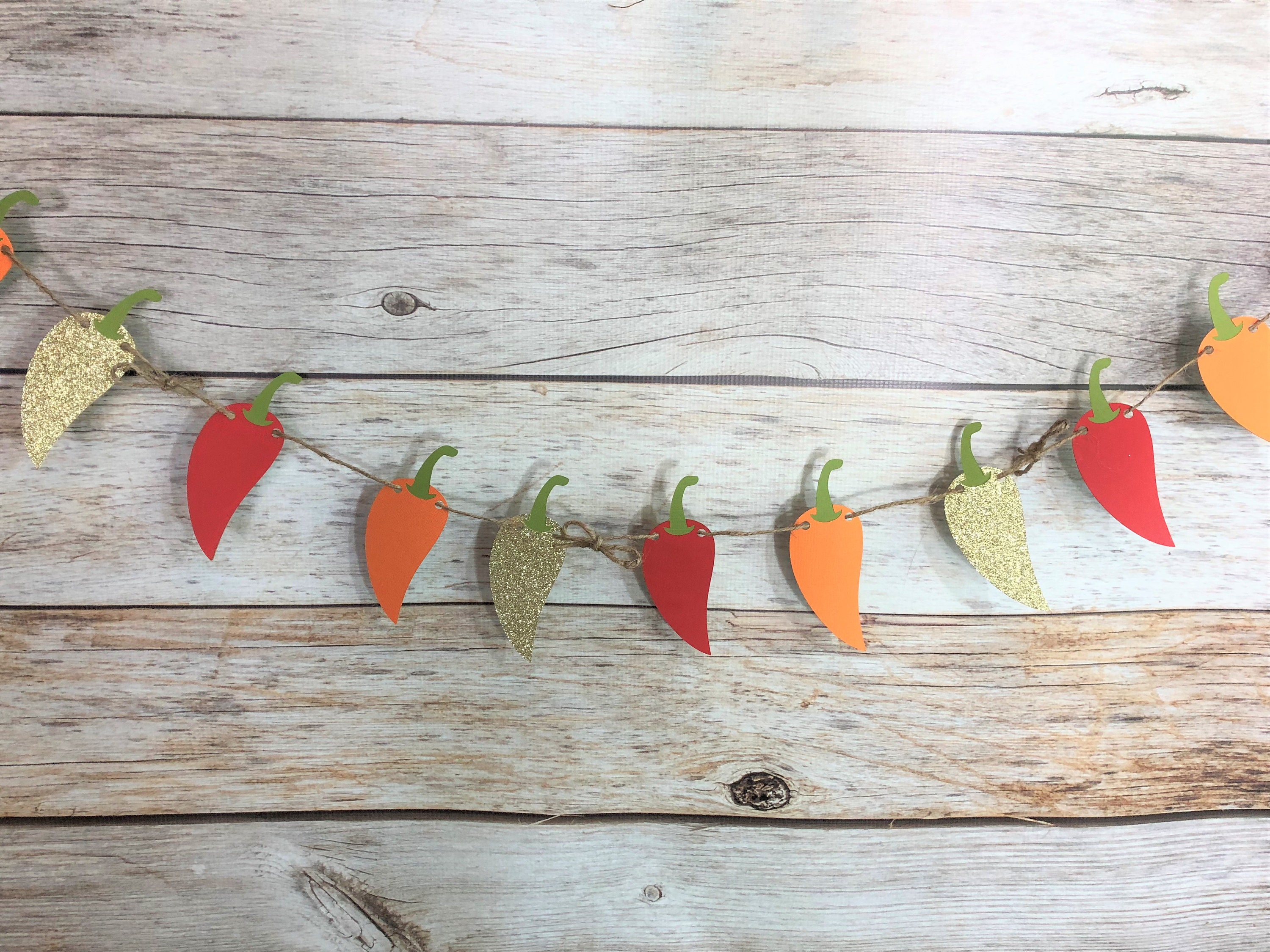Mexican Fiesta Party Chili Pepper Garland Cinco De Mayo Etsy